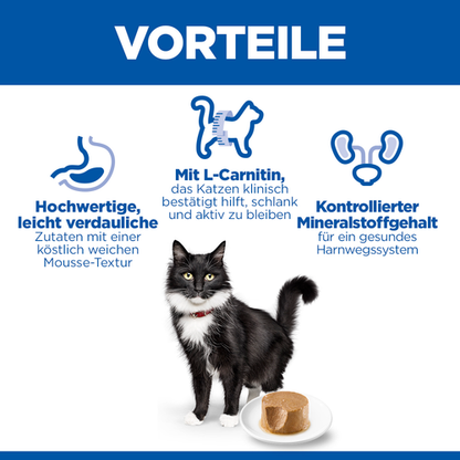 Hill's Science Plan Sterilised Mature Adult 7+ Katzenfutter Mousse Vorteile