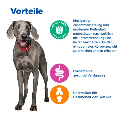 Hill's Vet Essentials MULTI-BENEFIT + Weight Adult 1+ Large Breed Hundefutter Vorteile