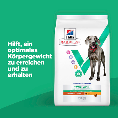 Hill's Vet Essentials MULTI-BENEFIT + Weight Adult 1+ Large Breed Hundefutter optimales Körpergewicht