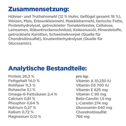 Hill's Vet Essentials Multi-Benefit + Weight Adult 1+ Medium für Hunde Zusammensetzung Analytische Bestandteile