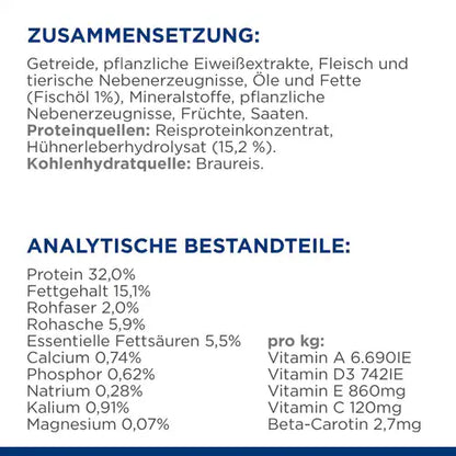 Hill's z/d für Katzen Zusammensetzung und Analytische Bestandteile