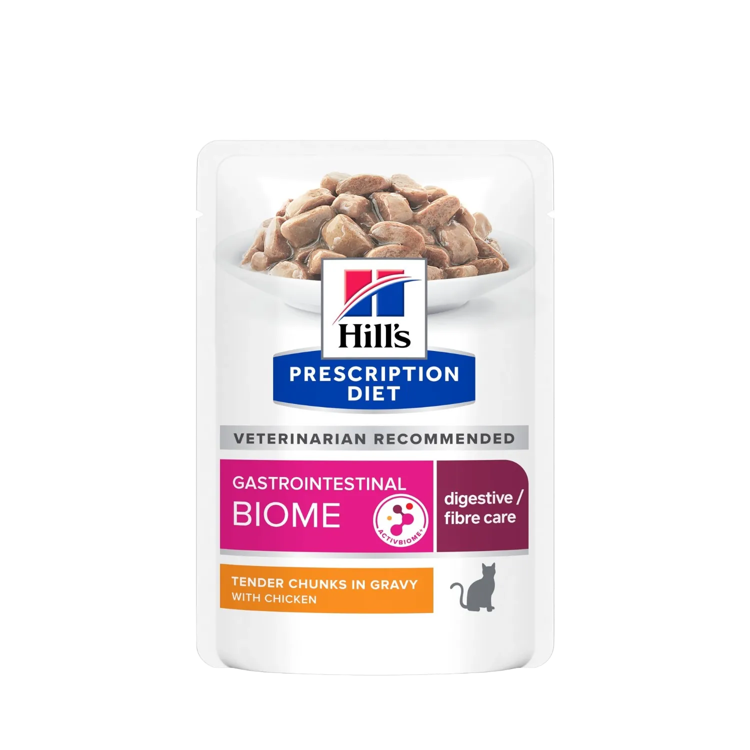 Hill's Prescription Diet - Huhn / 1 x 12 x 85g - Hill's Gastrointestinal Biome Katze - Beutel - Marigin AG Onlineshop für Tierbedarf