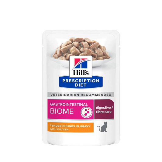 Hill's Prescription Diet - Huhn / 1 x 12 x 85g - Hill's Gastrointestinal Biome Katze - Beutel - Marigin AG Onlineshop für Tierbedarf