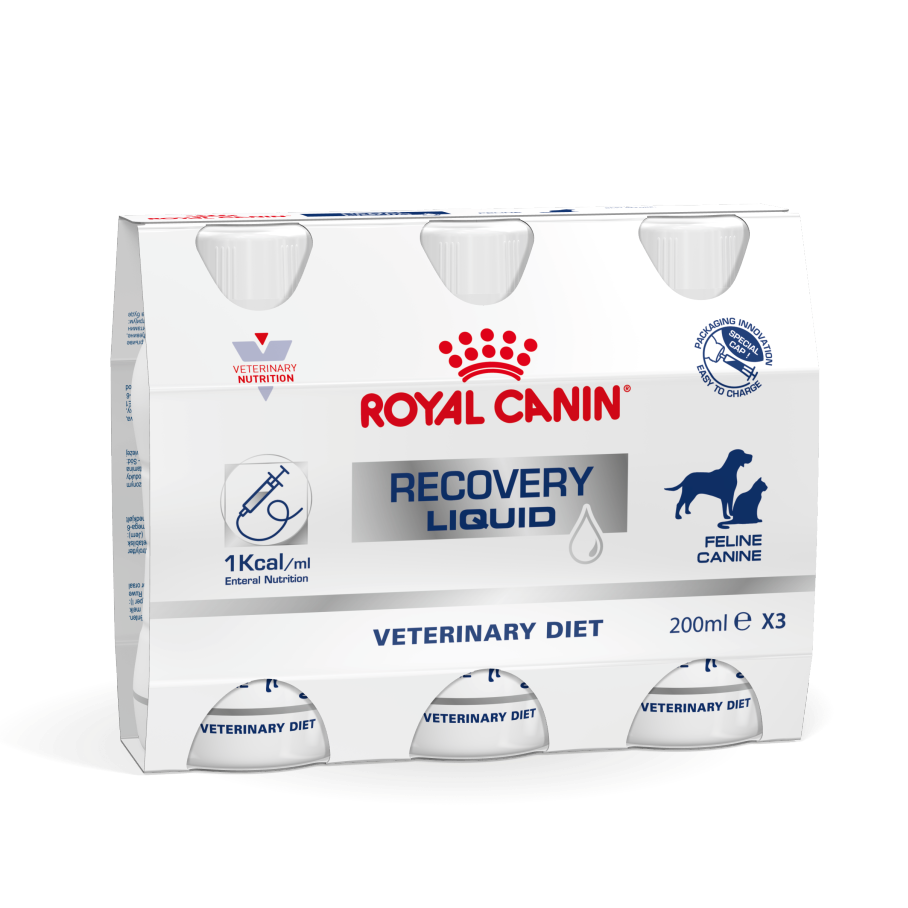 Royal Canin Recovery Liquid Hund und Katze - 3 x 200 ml