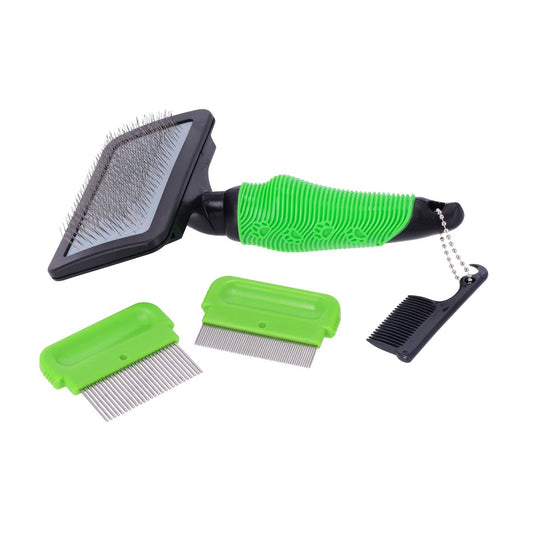 In-Fluence R-GO Zupfbürste Soft Combo Set für Hund und Katze