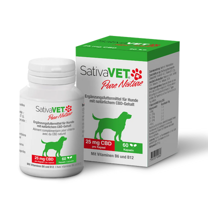 SativaVET Pure Nature CBD Kapseln 25 mg