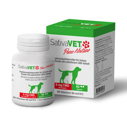 SativaVET Pure Nature CBD Kapseln 5 mg