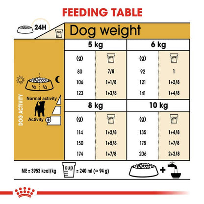 Royal Canin Jack Russell Terrier Adult Fütterungsemfehlung