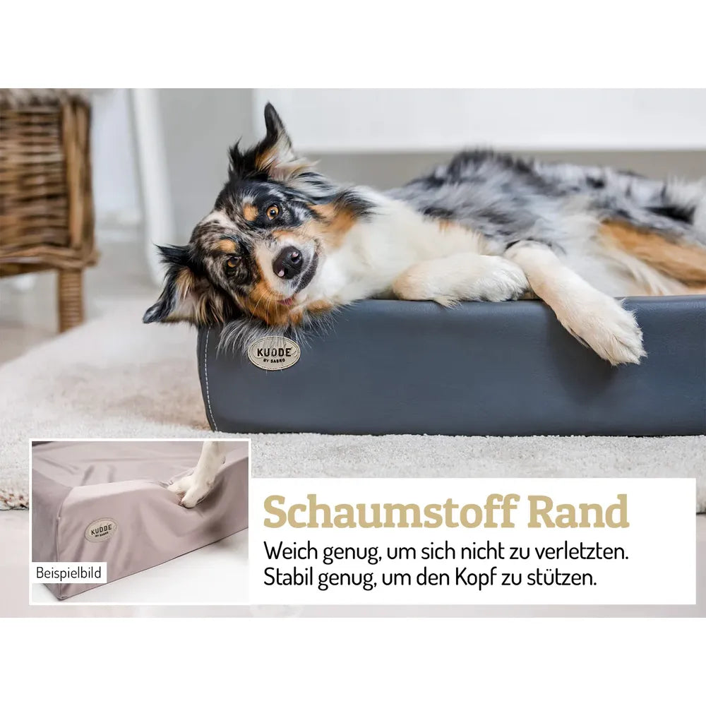Sabro Hundebett Kudde Schaumstoff Rand