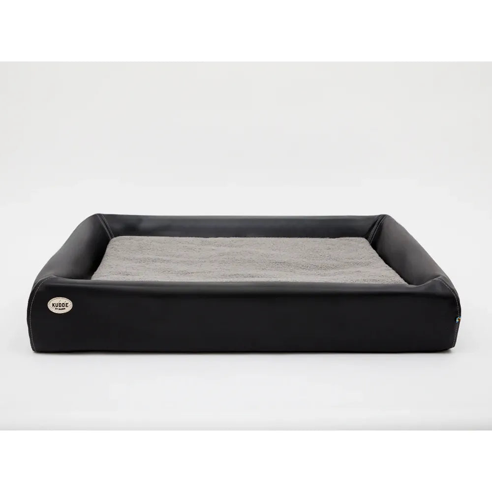 Sabro Hundebett Kudde Kunstleder Schwarz