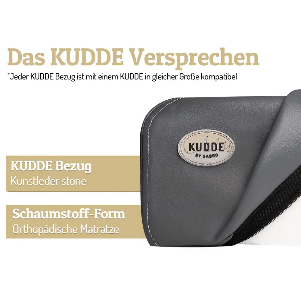 Sabro Hundebett KUDDE Kunstleder mit Spezial Kern von Sabro – Marigin  Onlineshop