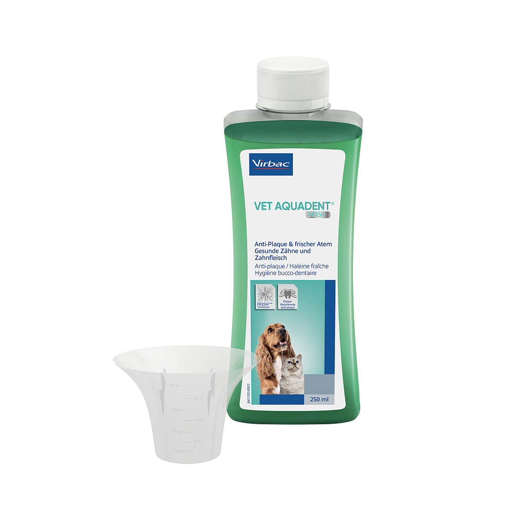 Virbac Vet Aquadent 250 ml für Hunde und Katzen