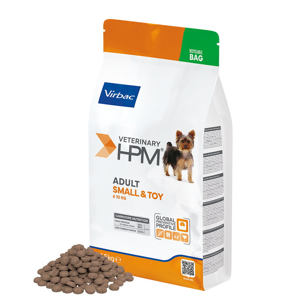 Virbac Dog Adult Small & Toy Trockenfutter 1.5kg 3kg 7kg