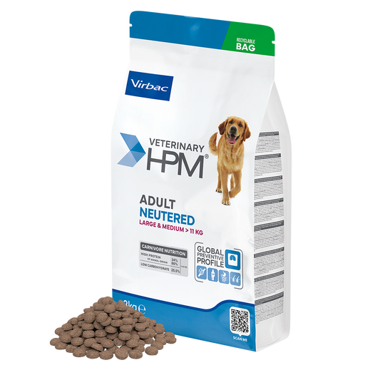 Virbac Dog Adult Large & Medium Neutred Trockenfutter 3kg 12kg