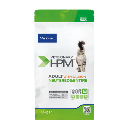 Virbac Cat Adult Neutered & Entire Salmon, 1,5 kg 3 kg 7 kg 12 kg - Trockenfutter