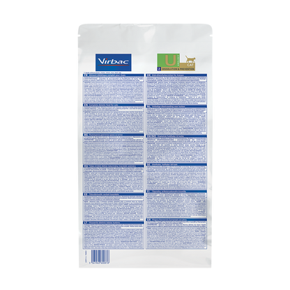 Virbac Cat Urology Dissolution & Prevention Trockenfutter Rückseite