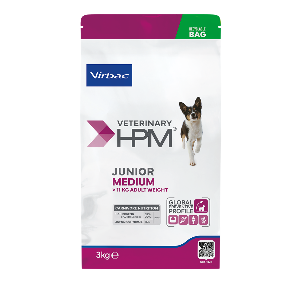 Virbac Dog Junior Medium Trockenfutter 3kg 12kg