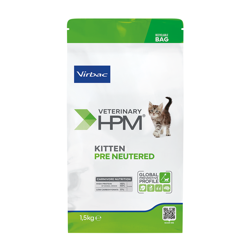 Virbac Cat Junior Neutered 1.5kg / 3kg Front