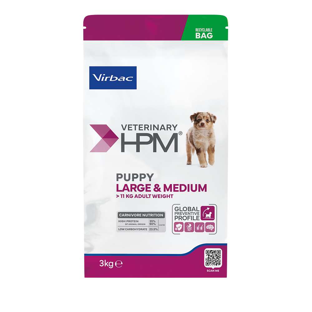 Virbac Dog Puppy Large & Medium Trockenfutter 3kg 12kg
