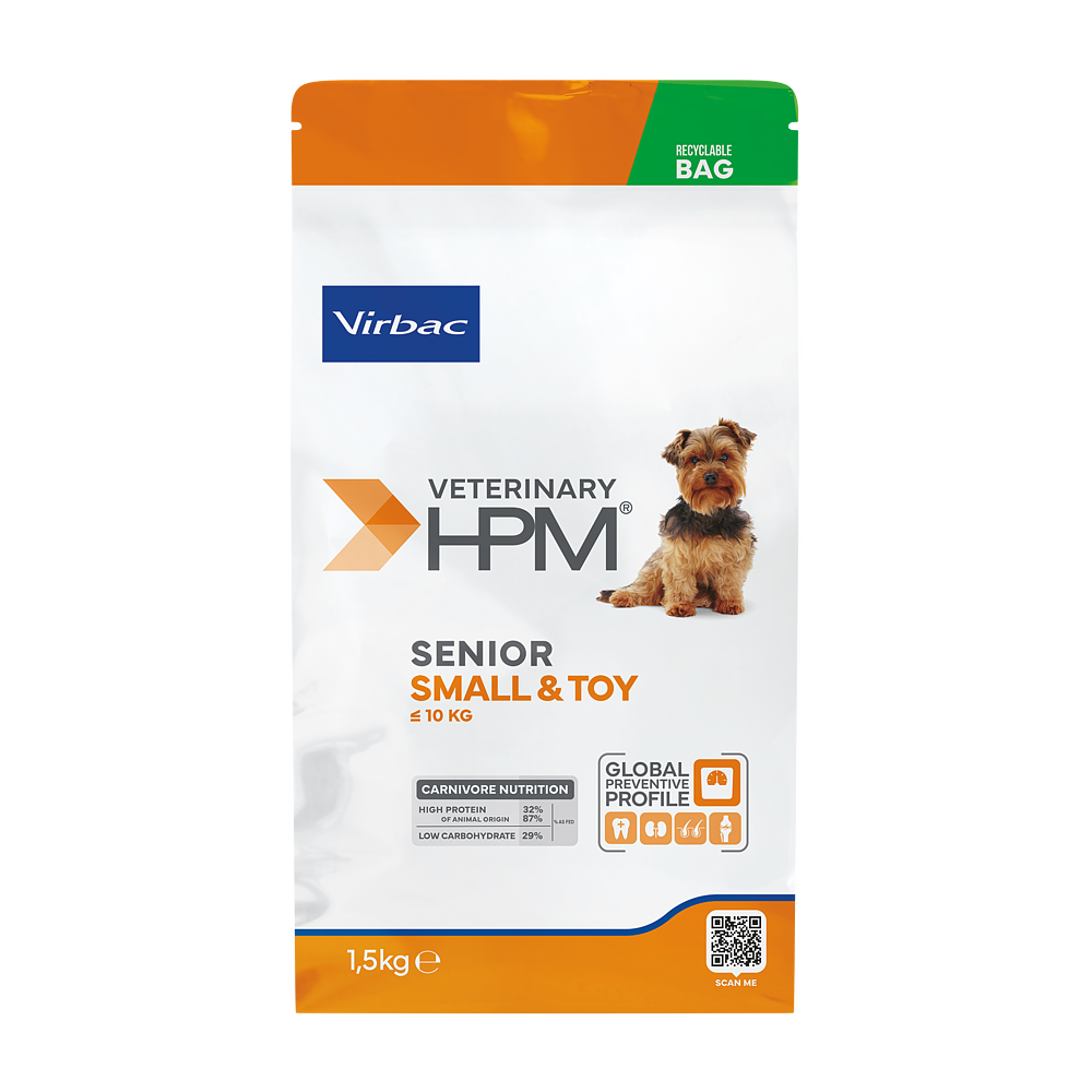 Virbac Senior Dog Small & Toy Trockenfutter 1.5kg 3kg 7kg