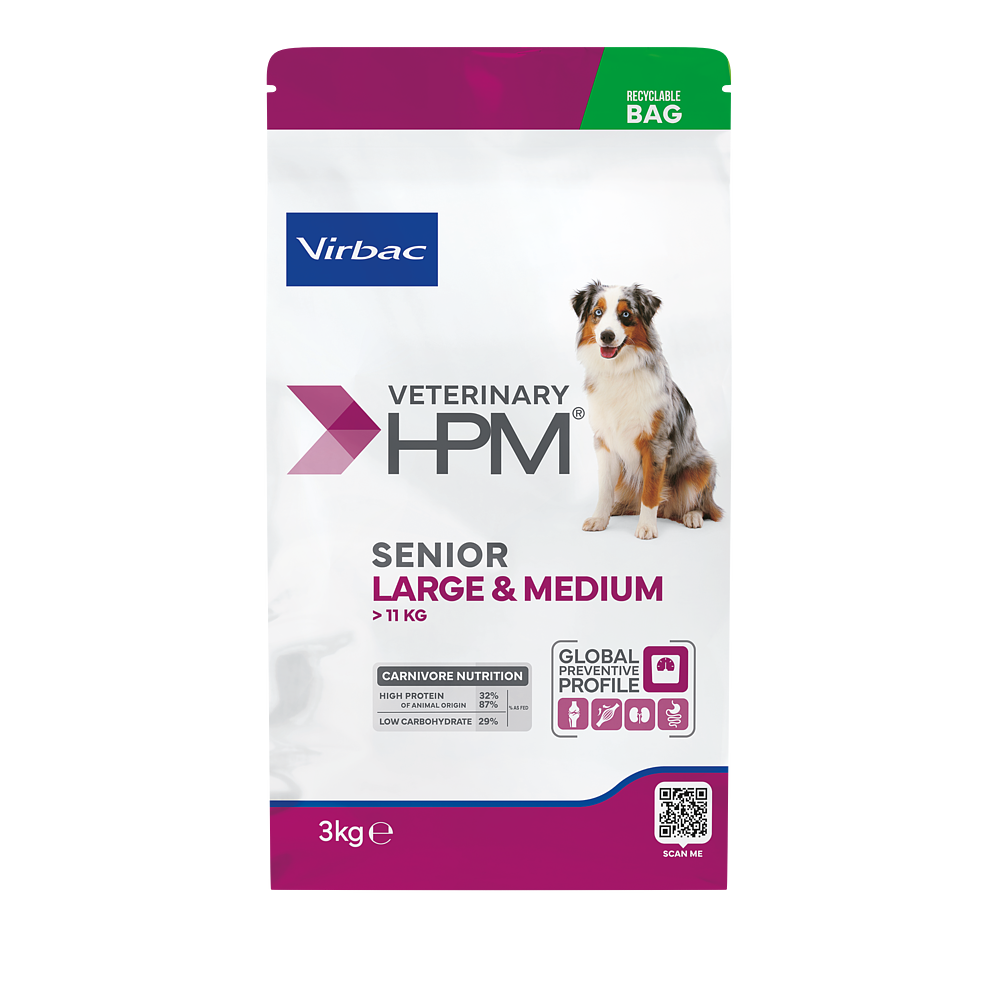 Virbac Dog Senior Large & Medium Trockenfutter 3kg 12kg