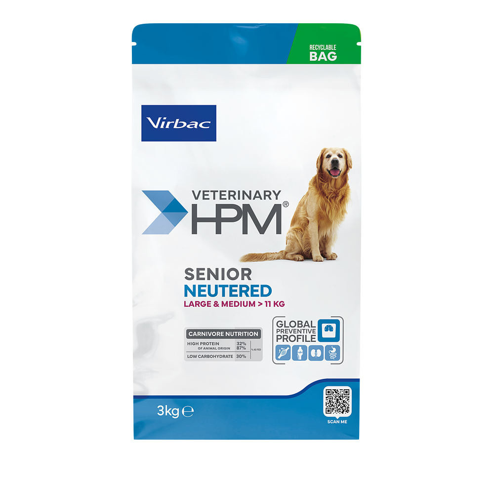 Virbac Dog Senior Large & Medium Neutered Trockenfutter 3kg 12kg