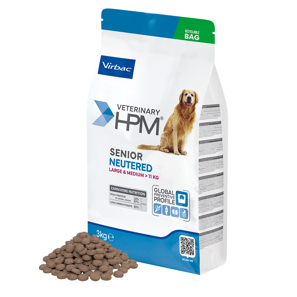Virbac Dog Senior Large & Medium Neutered Trockenfutter 3kg 12kg