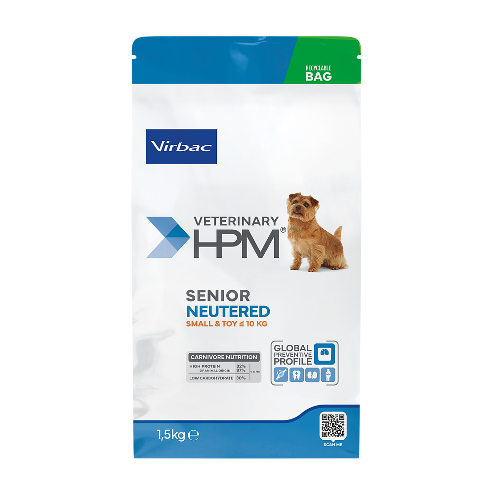 Virbac Senior Dog Neutered Small & Toy Trockenfutter 1.5kg 3kg 7kg