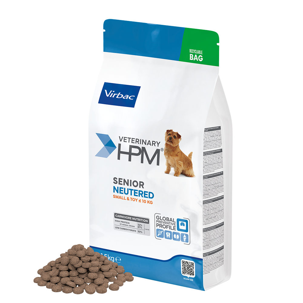 Virbac Senior Dog Neutered Small & Toy Trockenfutter 1.5kg 3kg 7kg