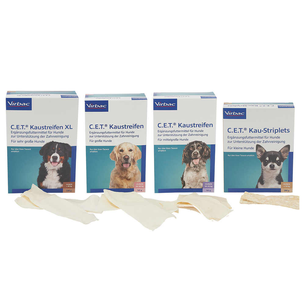 Virbac C.E.T. Kaustreifen für Hunde unterstützt Zahnhygiene