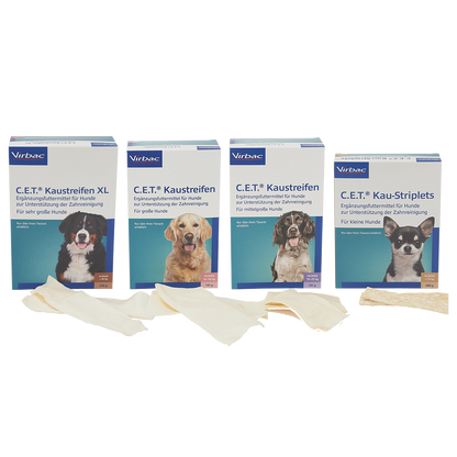 Virbac C.E.T. Kaustreifen für Hunde unterstützt Zahnhygiene