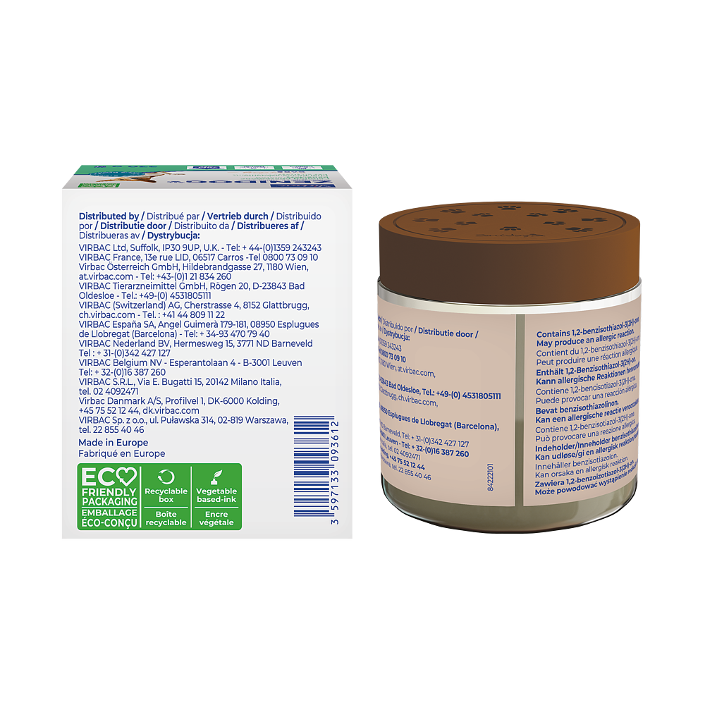 Virbac Zenidog Gel Diffuser für Hunde 230g Rückseite