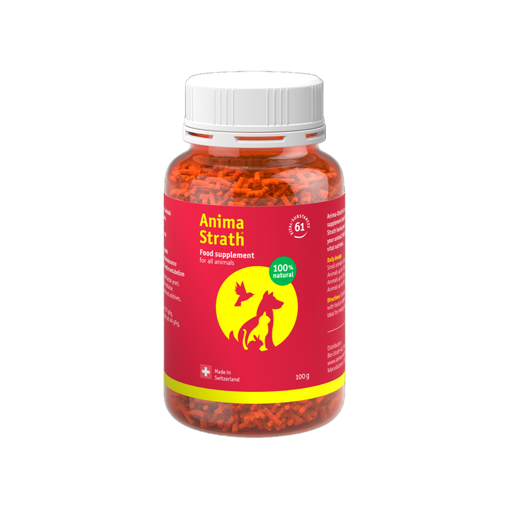 Anima-Strath Katze/Hund/Exoten - Granulat/Tabletten - Bio-Strath AG - Marigin AG Onlineshop für Tierbedarf Anima-Strath Katze/Hund/Exoten - Granulat/Tabletten - Granulat / 100g Ergänzungsfuttermittel