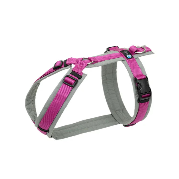 annyx brustgeschirr fun grau/pink, XXS, XS, S, M, L, XL