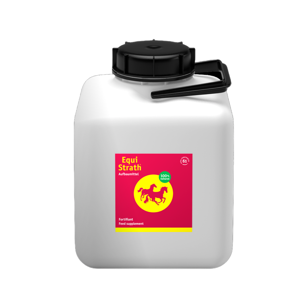 Equi-Strath Pferd - Granulat - Bio-Strath AG - Marigin AG Onlineshop für Tierbedarf Equi-Strath Pferd - Granulat - 4kg (Bidon) Ergänzungsfuttermittel