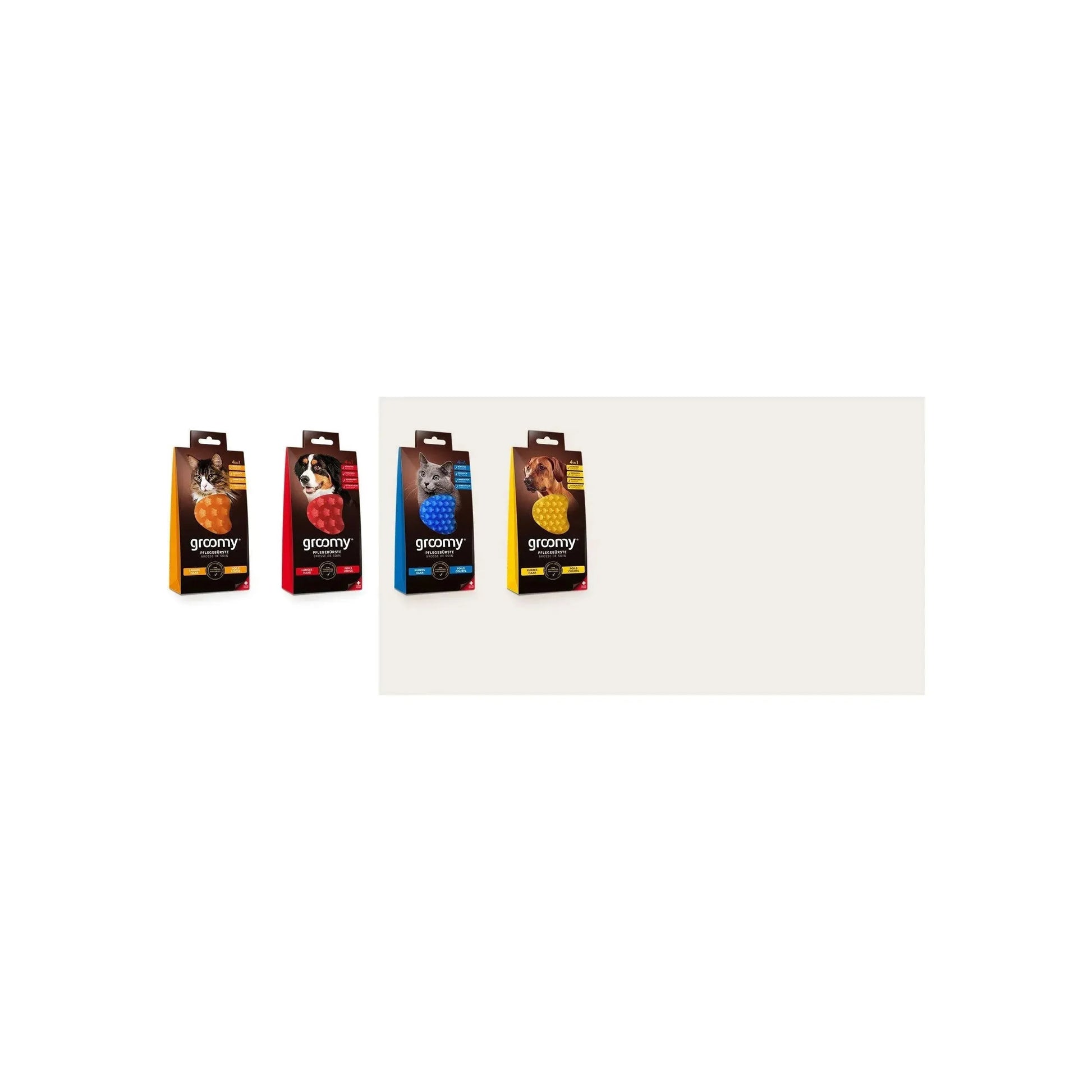 Groomy Silikonbürste Dog - Pet+me - Marigin AG Onlineshop für Tierbedarf Groomy Silikonbürste Dog - kurzhaar Pflegeprodukte