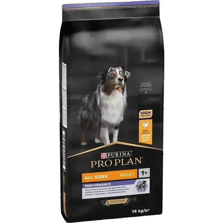 Purina All Sizes Adult Performance Hund - Trockenfutter - Purina ProPlan - Marigin AG Onlineshop für Tierbedarf Purina All Sizes Adult Performance Hund - Trockenfutter - Huhn / 14kg Futter