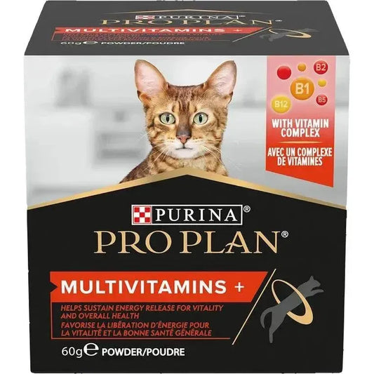 Purina Multivitamins + Katze - Pulver - Purina ProPlan - Marigin AG Onlineshop für Tierbedarf Purina Multivitamins + Katze - Pulver - Huhn / 1 x 60 g Ergänzungsfuttermittel