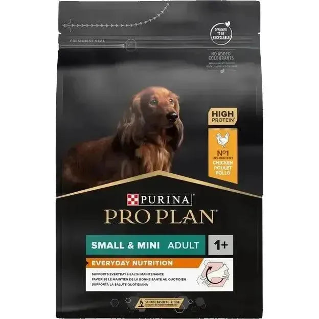 Purina Small & Mini Adult Every Day Nutrition - Hund - Purina ProPlan - Marigin AG Onlineshop für Tierbedarf Purina Small & Mini Adult Every Day Nutrition - Hund - Huhn / 3 kg Futter