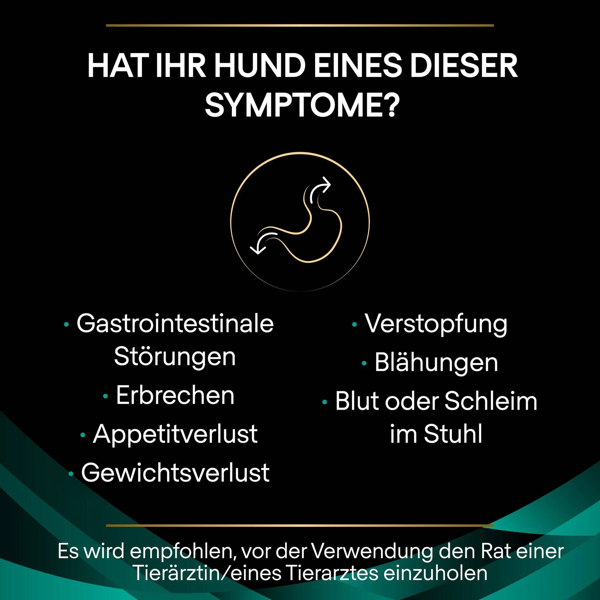 Purina Canine EN Gastrointestinal Beutel für Hunde mit Magen-Darm-Problemen, Symptome
