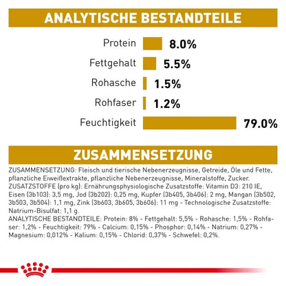 Royal Canin Urinary S/O Hund - Beutel - Royal Canin Veterinary Diet - Marigin AG Onlineshop für Tierbedarf Royal Canin Urinary S/O Hund - Beutel - Sosse/Gravy / 1 x 12 x 100g Futter
