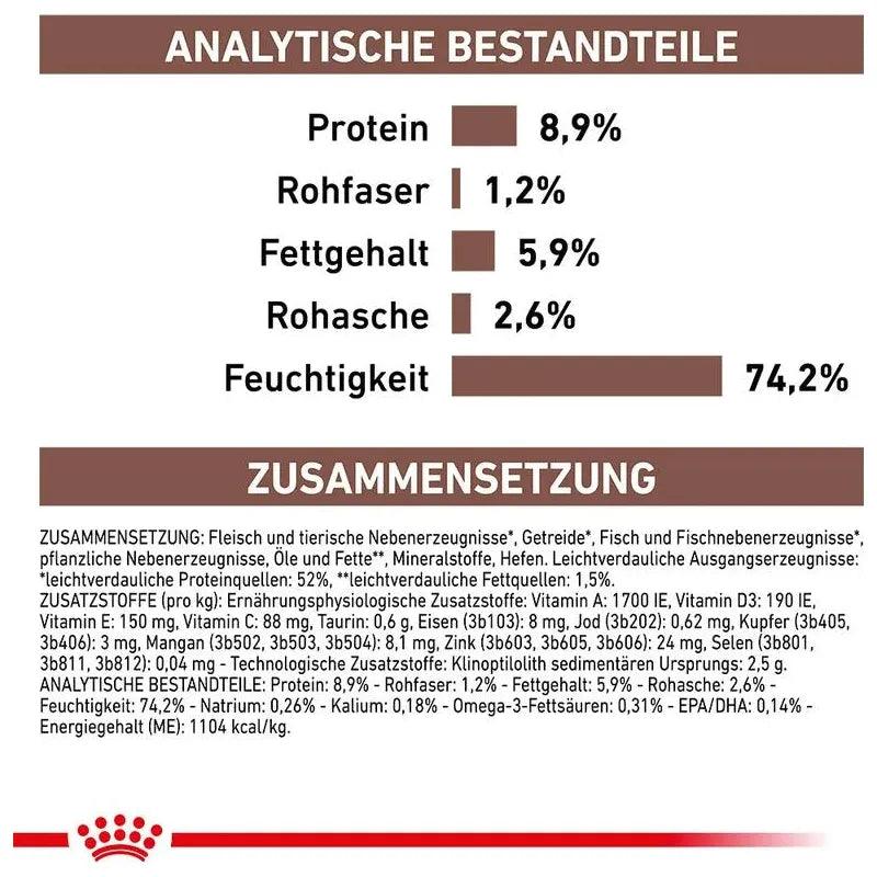 Royal Canin Veterinary Diet - 1 x 12 x 200g - Royal Canin Gastrointestinal Hund - Dose (Mousse) - Marigin AG Onlineshop für Tierbedarf