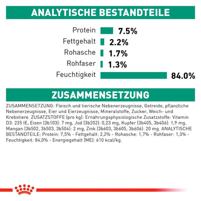 Royal Canin Veterinary Diet - 1 x 12 x 85g - Royal Canin Satiety Weight Management Katze - Beutel - Marigin AG Onlineshop für Tierbedarf