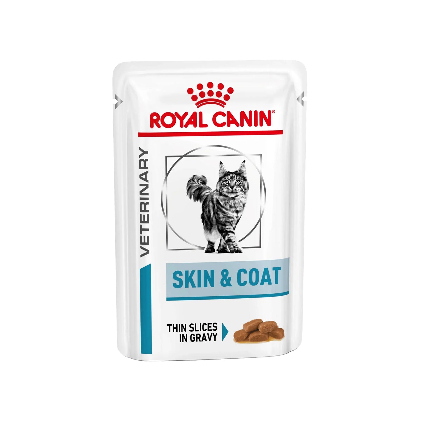 Royal Canin Veterinary Care Nutrition - 1 x 12 x 85g - Royal Canin Skin & Coat Katze - Beutel (Thin Slices) - Marigin AG Onlineshop für Tierbedarf