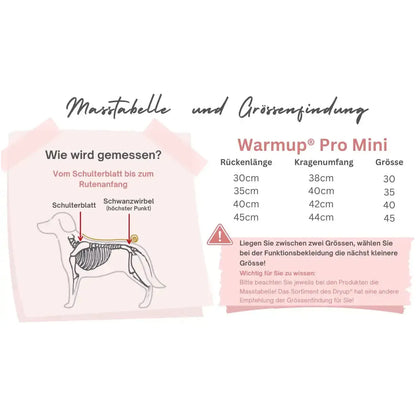 Warmup Cape PRO - Action Factory - Marigin AG Onlineshop für Tierbedarf Warmup Cape PRO - MINI / 30cm / Bordeaux Mantel