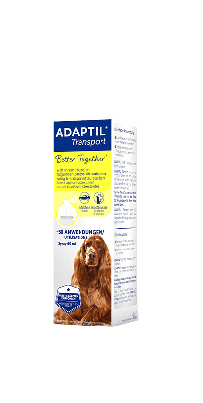 Adaptil Transport Spray - Ceva - Alter:Adult, Alter:Senior, Alter:Welpen, Geschlecht:Kastriert, Geschlecht:Männlich, Geschlecht:Weiblich, Tierart:Hund - Marigin AG Onlineshop für Tierbedarf