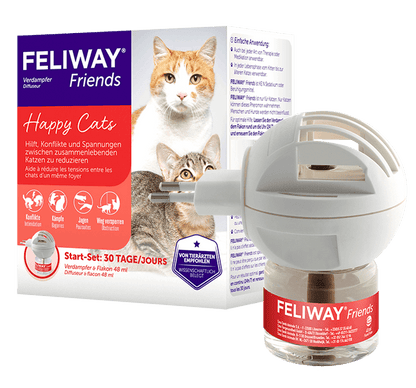 Feliway Friends Zerstäuber - Ceva - Alter:Adult, Alter:Senior, Alter:Welpen, Geschlecht:Kastriert, Geschlecht:Männlich, Geschlecht:Weiblich, Tierart:Katze - Marigin AG Onlineshop für Tierbedarf