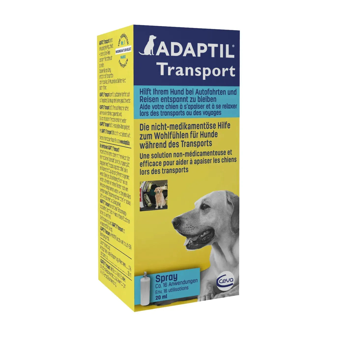 Adaptil Transport Spray - Ceva - Marigin AG Onlineshop für Tierbedarf Adaptil Transport Spray - 60ml Verhaltensprobleme/Stress