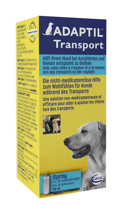 Adaptil Transport Spray - Ceva - Alter:Adult, Alter:Senior, Alter:Welpen, Geschlecht:Kastriert, Geschlecht:Männlich, Geschlecht:Weiblich, Tierart:Hund - Marigin AG Onlineshop für Tierbedarf