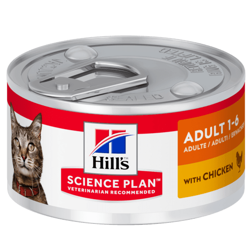 Hill's Science Plan - Huhn / 1 x 24 x82g - Hill's Adult 1-6 Katze - Dosen - Marigin AG Onlineshop für Tierbedarf